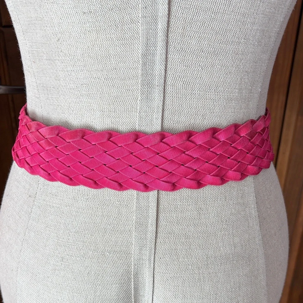 Pink Braided Belt